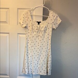Floral White Mini Dress
